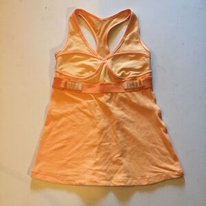 Lululemon Athletica Sherbert Orange Bra In Tank